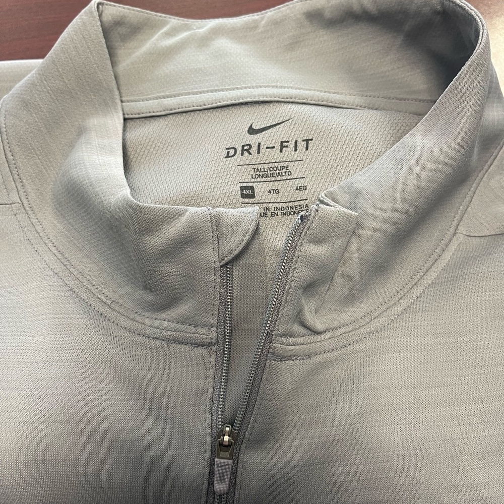 Nike Gray Performance Quarter-Zip Sweatshirt - image 8